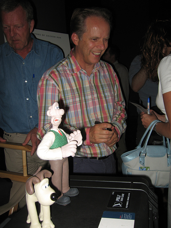 Wallace & Gromit Premiere mit den Figuren mit dem Erschaffer Nick Park an der Premiere (2005)
